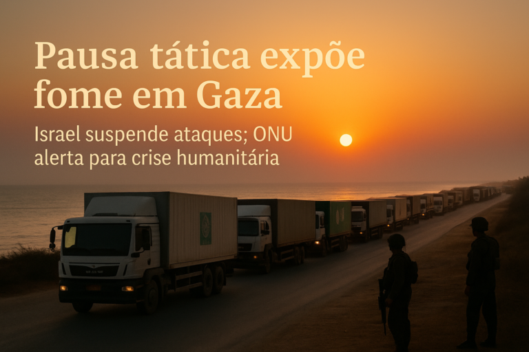 Pausa tática expõe fome em Gaza