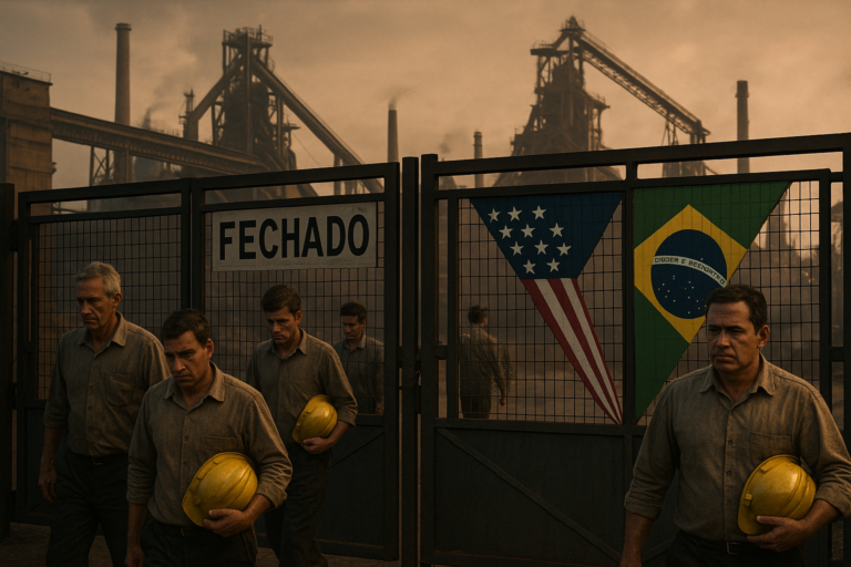 Tarifaço de Trump paralisa indústrias brasileiras
