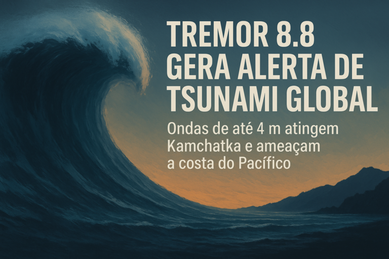 Tremor 8,8 gera alerta de tsunami global